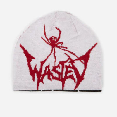 Gorro Tejido con Araña Bordada - Estilo Y2K Urbano para Otoño Invierno - Image 9