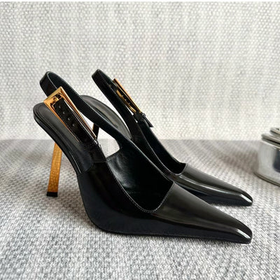 Sandalias Stiletto con Tira Trasera y Punta Afilada para Mujer - Image 10