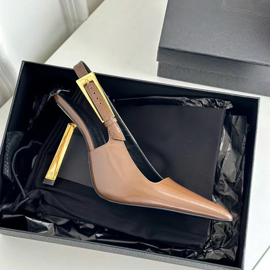 Sandalias Stiletto con Tira Trasera y Punta Afilada para Mujer - Image 12