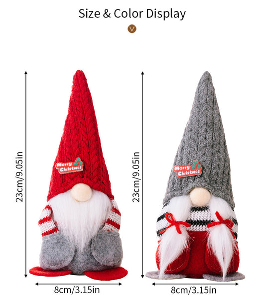 Muñeca Navideña sin Rostro con Gorro Puntiagudo - Decoración Festiva - Image 13