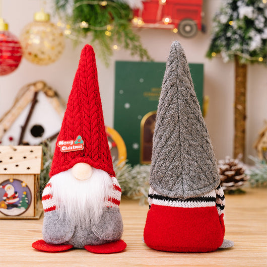 Muñeca Navideña sin Rostro con Gorro Puntiagudo - Decoración Festiva - Image 17