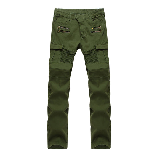 Pantalones Motociclista Vaquero Negro con Refuerzos de Protección - Image 7