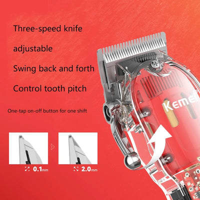 Cortapelo Eléctrico USB con Cabezal Transparente y Carga Rápida Ajustable - Image 12