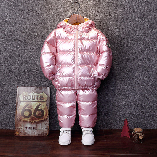 Conjunto de Algodón con Plumón para Niños