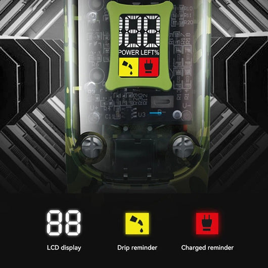 Cortadora Eléctrica Digital con Pantalla LED y Diseño Camuflaje Transparente - Image 18