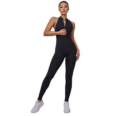 Jumpsuit de Yoga Aéreo con Cierre para Mujer - Image 17