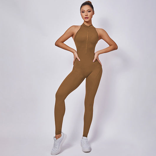 Jumpsuit de Yoga Aéreo con Cierre para Mujer - Image 18