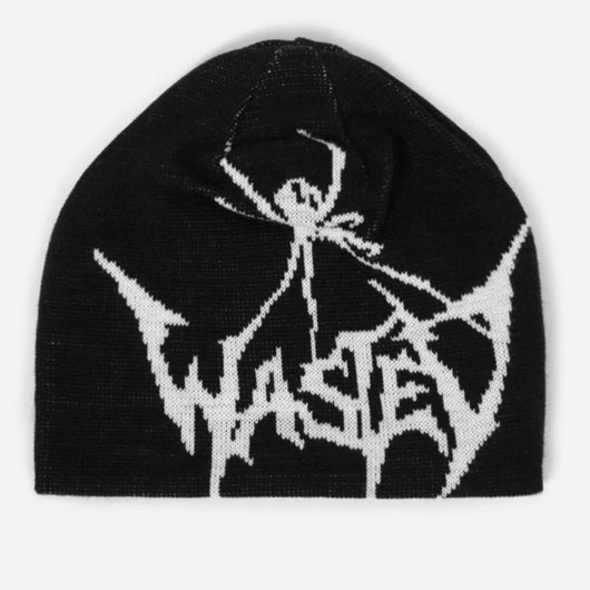 Gorro Tejido con Araña Bordada - Estilo Y2K Urbano para Otoño Invierno - Image 13
