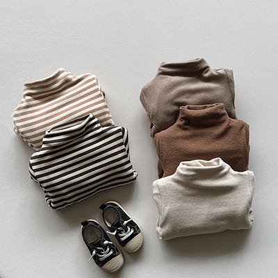Polera Cuello Alto Acolchada en Terciopelo para Niños - Abrigador Versátil - Image 22