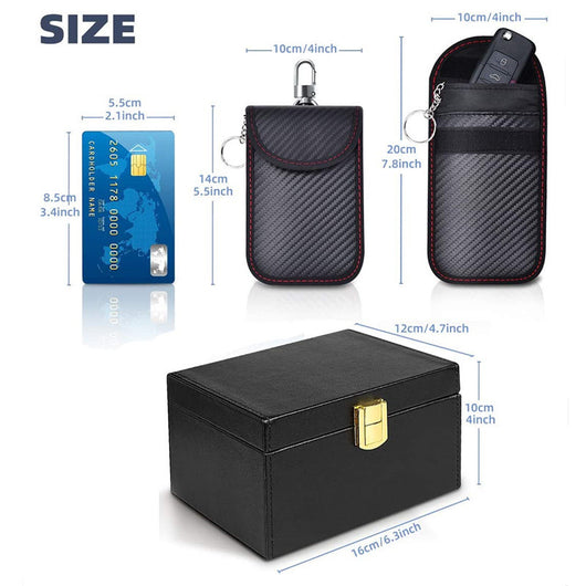 Estuche de Protección Anti-fraude con Caja Bloqueadora y 2 Llaves de Fibra de Carbono - Image 7