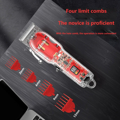 Cortapelo Eléctrico USB con Cabezal Transparente y Carga Rápida Ajustable - Image 17