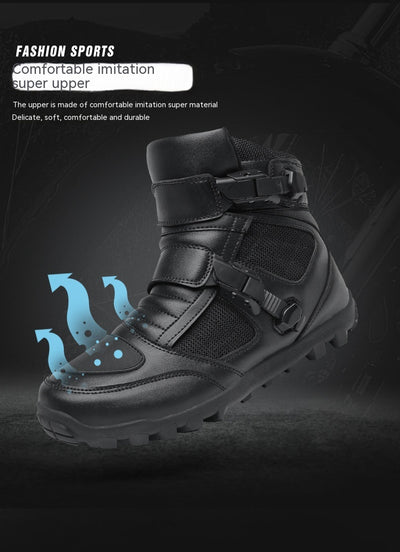 Botas de Motociclista para Hombre - Protección en Cuatro Estaciones - Image 9