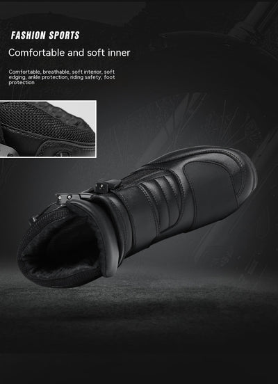 Botas de Motociclista para Hombre - Protección en Cuatro Estaciones - Image 10