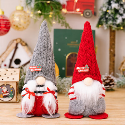 Muñeca Navideña sin Rostro con Gorro Puntiagudo - Decoración Festiva - Image 26