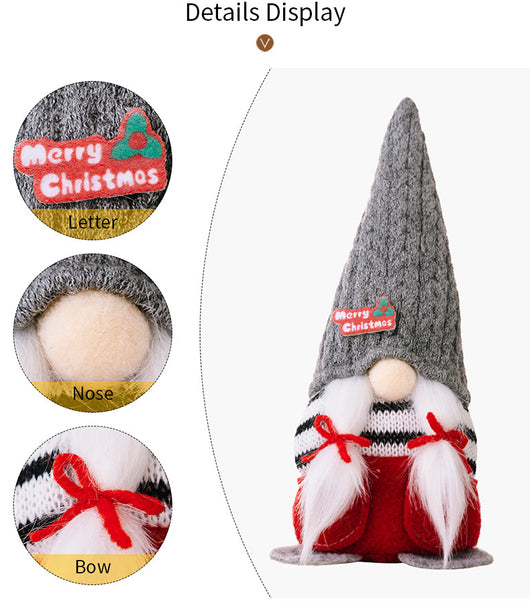 Muñeca Navideña sin Rostro con Gorro Puntiagudo - Decoración Festiva - Image 28