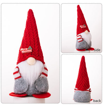 Muñeca Navideña sin Rostro con Gorro Puntiagudo - Decoración Festiva - Image 29