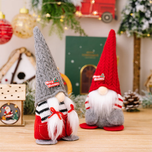 Muñeca Navideña sin Rostro con Gorro Puntiagudo - Decoración Festiva - Image 34