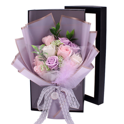 Ramo de Rosas de Jabón Artificial en Caja de Lujo - Regalo Perfecto para San Valentín y Tanabata - Image 9
