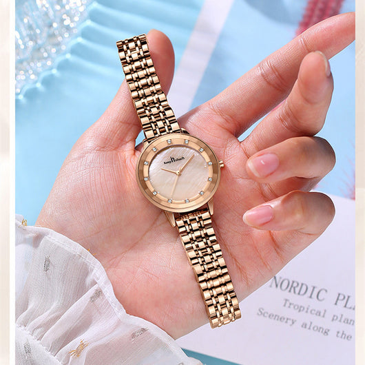 Reloj de Mujer Resistente al Agua con Cristal de Cuarzo y Banda de Acero Inoxidable - Image 11