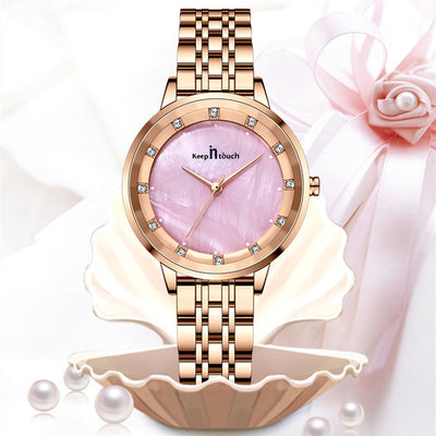Reloj de Mujer Resistente al Agua con Cristal de Cuarzo y Banda de Acero Inoxidable - Image 12