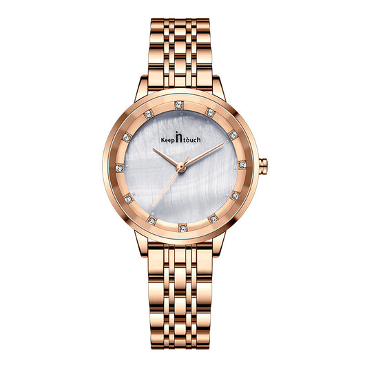 Reloj de Mujer Resistente al Agua con Cristal de Cuarzo y Banda de Acero Inoxidable - Image 17