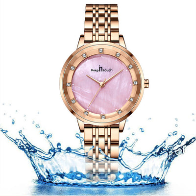 Reloj de Mujer Resistente al Agua con Cristal de Cuarzo y Banda de Acero Inoxidable - Image 18