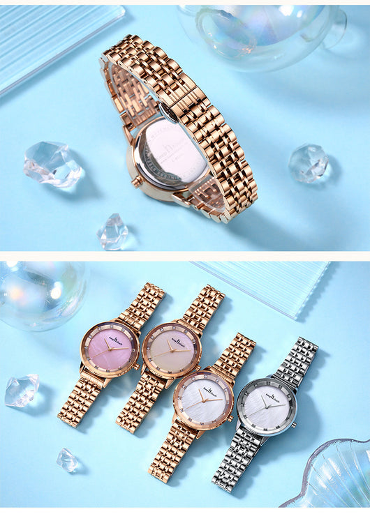 Reloj de Mujer Resistente al Agua con Cristal de Cuarzo y Banda de Acero Inoxidable - Image 19