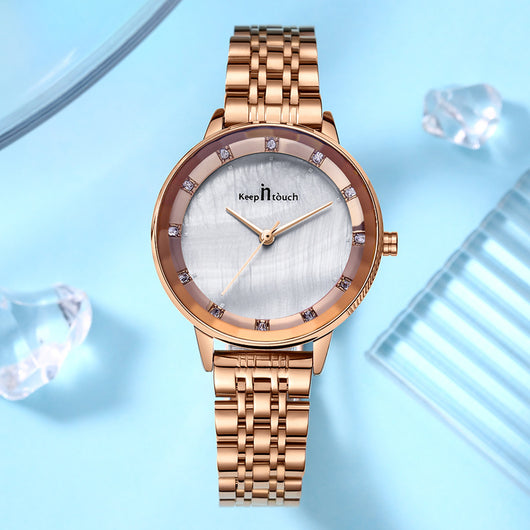 Reloj de Mujer Resistente al Agua con Cristal de Cuarzo y Banda de Acero Inoxidable - Image 20