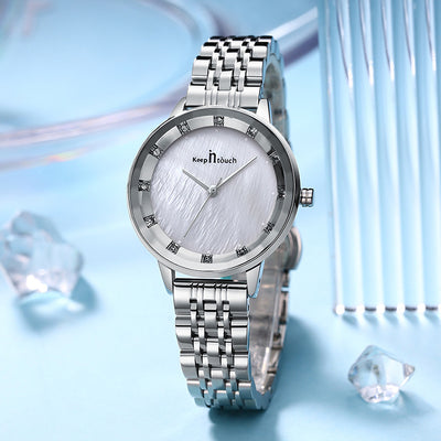 Reloj de Mujer Resistente al Agua con Cristal de Cuarzo y Banda de Acero Inoxidable - Image 21