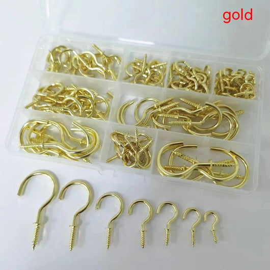 Pack de 120 Ganchos para Techo - Acabados Negro, Plata y Oro - Image 12