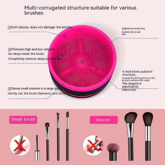 Limpiador Eléctrico de Brochas de Maquillaje con Carga USB-C - Image 14