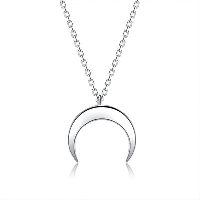 Collar Colgante Luna Minimalista en Plata de Ley - Image 16