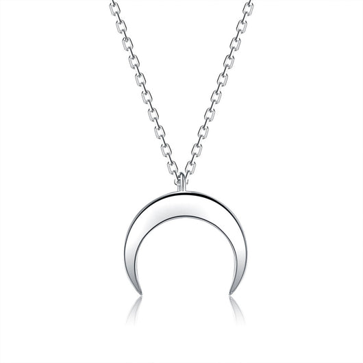 Collar Colgante Luna Minimalista en Plata de Ley - Image 16