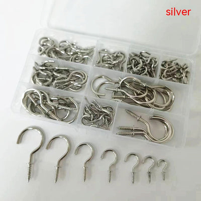 Pack de 120 Ganchos para Techo - Acabados Negro, Plata y Oro - Image 17