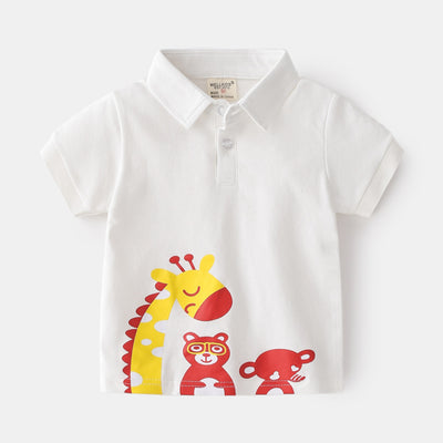 Camiseta Infantil Casual con Adorables Personajes Animados - Image 9