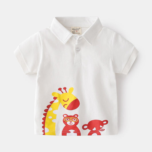 Camiseta Infantil Casual con Adorables Personajes Animados - Image 9