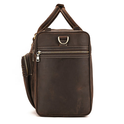 Bolsa de Viaje Cuero Crazy Horse Retro Gran Capacidad - Image 14