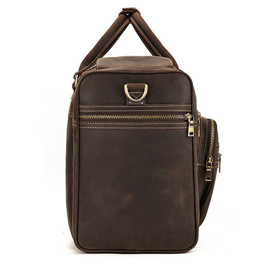 Bolsa de Viaje Cuero Crazy Horse Retro Gran Capacidad - Image 28
