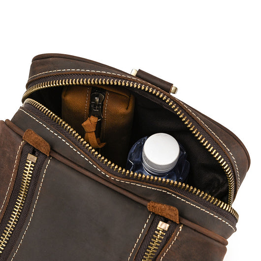 Bolsa de Viaje Cuero Crazy Horse Retro Gran Capacidad - Image 32
