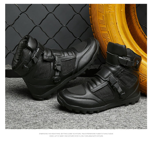 Botas de Motociclista para Hombre - Protección en Cuatro Estaciones - Image 34