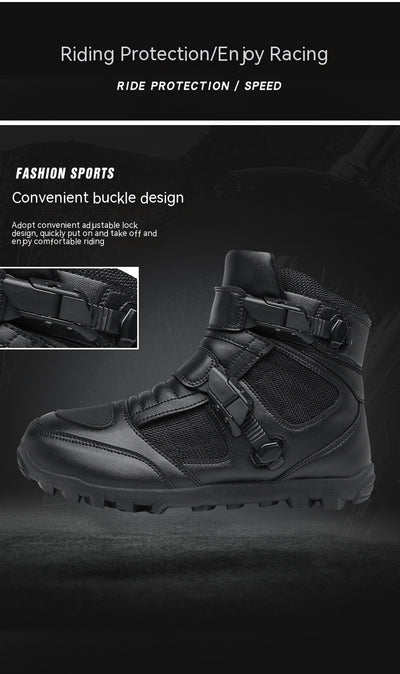 Botas de Motociclista para Hombre - Protección en Cuatro Estaciones - Image 37