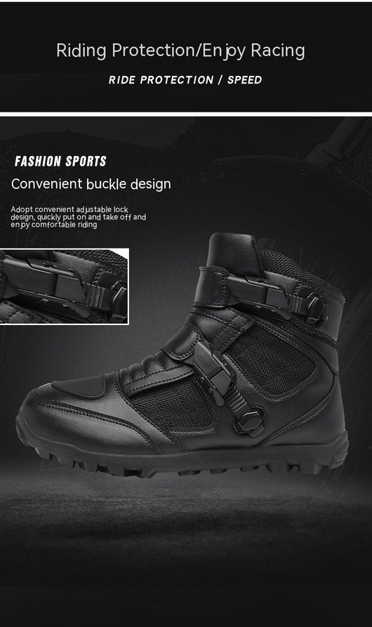 Botas de Motociclista para Hombre - Protección en Cuatro Estaciones - Image 37