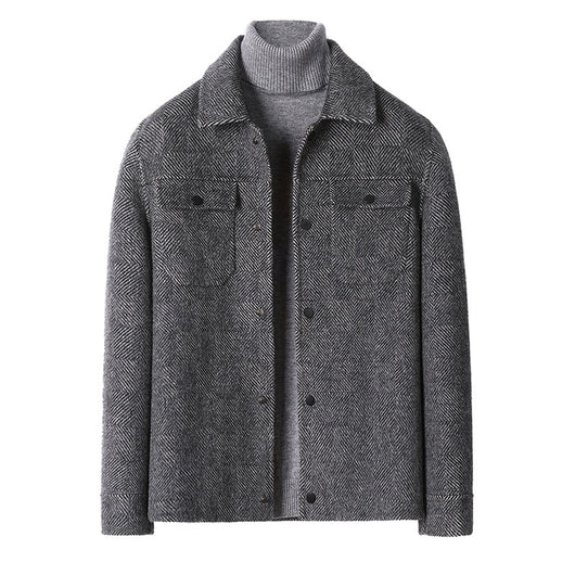 Chaqueta de Lana Alpaca Doble Faz con Cashmere para Hombre - Image 8