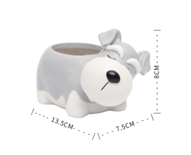Maceta Decorativa Mascota Durmiente con Suculenta - Image 22