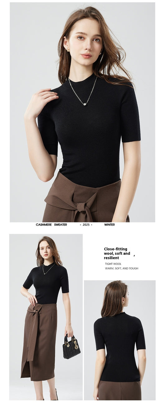 Suéter Cuello Alto Medio en Lana Pura - Image 12