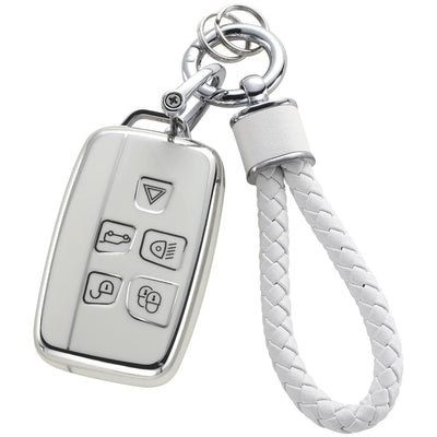Funda Protectora para Llaves de Auto con Diseño Plateado y Llavero Elegante - Image 13