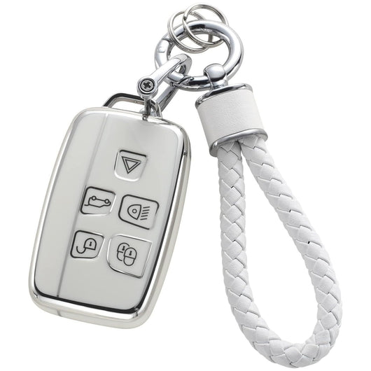 Funda Protectora para Llaves de Auto con Diseño Plateado y Llavero Elegante - Image 13