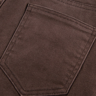 Pantalones Bootcut Café de Cintura Alta con Stretch para Mujer - Image 9