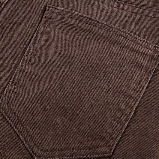 Pantalones Bootcut Café de Cintura Alta con Stretch para Mujer - Image 9