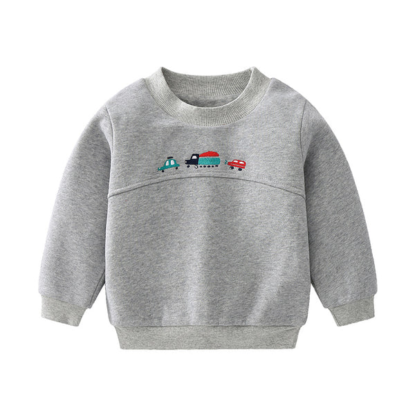 Suéter Infantil con Diseño de Auto Caricatura